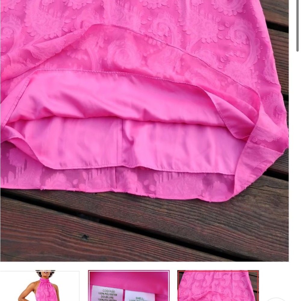 Lilly Pulitzer Vibrant Pink Halter Dress - Picture 3 of 8